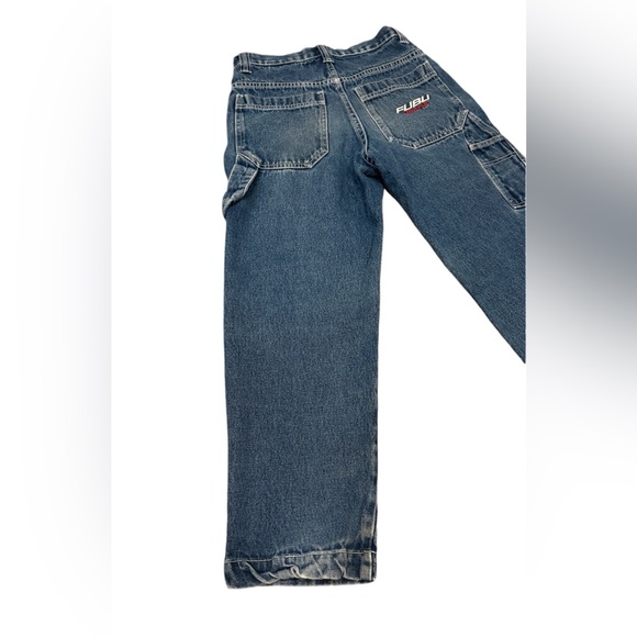 Y2K 2000s Vintage Fubu Carpenter Women Denim Jeans Size 26 - Picture 3 of 10